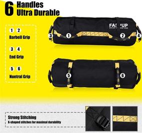 img 1 attached to 🏋️ Fitness Sandbag for Intense Workouts, Durable Weight Training Sand Bag with Empty Filler Bags for Total Body Exercises