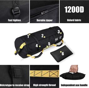 img 2 attached to 🏋️ Fitness Sandbag for Intense Workouts, Durable Weight Training Sand Bag with Empty Filler Bags for Total Body Exercises