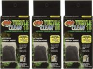 enhance your turtle's habitat with (3 pack) zoo med turtle clean 15 activated carbon inserts logo