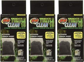 img 3 attached to Enhance Your Turtle's Habitat with (3 Pack) Zoo Med Turtle Clean 15 Activated Carbon Inserts