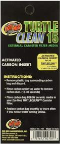 img 2 attached to Enhance Your Turtle's Habitat with (3 Pack) Zoo Med Turtle Clean 15 Activated Carbon Inserts