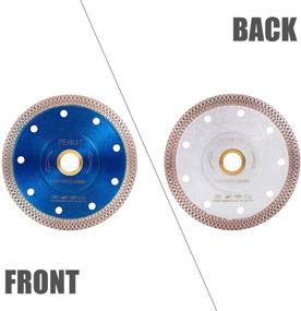 img 3 attached to 🔪 PEAKIT Porcelain Diamond Blade 4.5 Inch - Precision Ceramic Cutting Disc for Angle Grinder