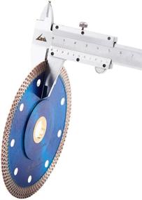 img 1 attached to 🔪 PEAKIT Porcelain Diamond Blade 4.5 Inch - Precision Ceramic Cutting Disc for Angle Grinder