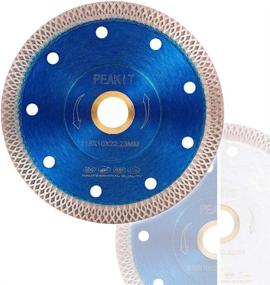 img 4 attached to 🔪 PEAKIT Porcelain Diamond Blade 4.5 Inch - Precision Ceramic Cutting Disc for Angle Grinder