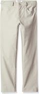 👔 comfortable and stylish isaac mizrahi stretch cotton chino boys' clothing - perfect fit for little gentlemen! logo