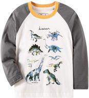 long sleeve dinosaur t-shirt for boys - bleubell teddlor t-rex design logo