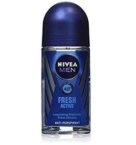 img 3 attached to Ultimate (Pack of 2 Bottles) Nivea FRESH ACTIVE Men's Roll-On Antiperspirant & Deodorant for 48-Hour Underarm Wetness Protection. 1.7oz / 50ml in Each Bottle!