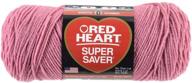 red heart super yarn light raspberry logo