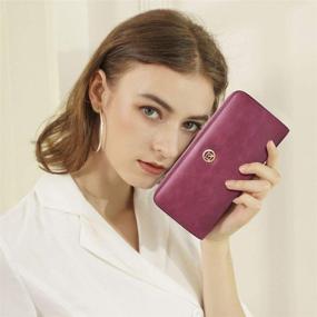 img 2 attached to LAORENTOU Womens Genuine Leather Wallet Women's Handbags & Wallets