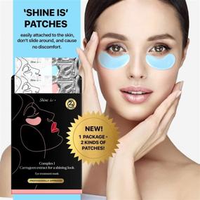 img 3 attached to 👀 Dual Action Under-Eye Patches with Collagen & Carrageen Gel – Targets Puffy Eyes, Wrinkles, and Dark Circles, Enhances Skin Elasticity – 20 Pairs, 2 Varieties in 1 Package