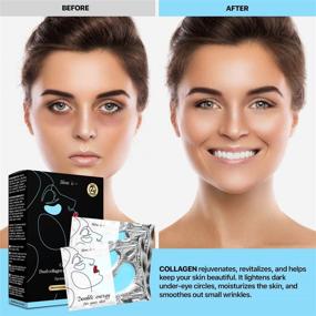 img 2 attached to 👀 Dual Action Under-Eye Patches with Collagen & Carrageen Gel – Targets Puffy Eyes, Wrinkles, and Dark Circles, Enhances Skin Elasticity – 20 Pairs, 2 Varieties in 1 Package