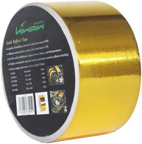 img 3 attached to HiwowSport Reflective Gold Heat Barrier Reflect Sheet, 20'' 🌟 X 20'' with Bonus: 2 rolls of 2''x15ft Gold Tape