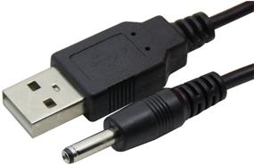 img 4 attached to CableDeconn USB A to DC 3.5 mm/1.35 mm 5V DC Barrel Jack Power Cable - Effortless Charging and Powering Solution