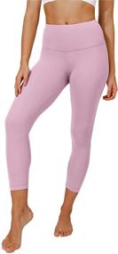 img 4 attached to 🩲 High Rise Yoga Pants - Yogalicious Ultra Soft Lightweight Capris for Superior Comfort