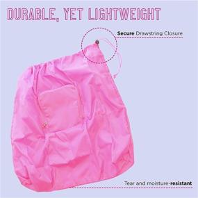 img 1 attached to Miamica 🎀 Pink Dirty Laundry Bag