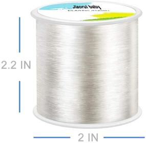 img 3 attached to 📿 Flexible and Transparent 320 FT Jewelry Cord for Easy DIY Bracelet Making