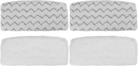 img 4 attached to 🧹 4 Pack Ximoon Steam Mop Refill Pads for Bissell 1252 1132 1132M 1530 11326 Symphony Hard Floor Vacuum Steam Cleaner Series