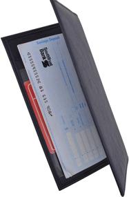 img 1 attached to Basic Leather Checkbook Covers COLORS Men's Accessories and Wallets, Card Cases & Money Organizers