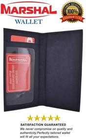 img 3 attached to Basic Leather Checkbook Covers COLORS Men's Accessories and Wallets, Card Cases & Money Organizers