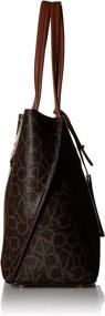 img 2 attached to 👜 Кеды Calvin Klein Monogram Slouchy Saffiano для женщин: сумка и кошелек в комплекте