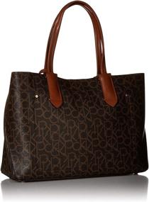 img 3 attached to 👜 Кеды Calvin Klein Monogram Slouchy Saffiano для женщин: сумка и кошелек в комплекте