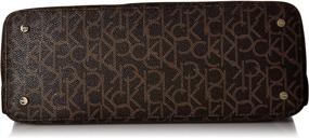 img 1 attached to 👜 Кеды Calvin Klein Monogram Slouchy Saffiano для женщин: сумка и кошелек в комплекте