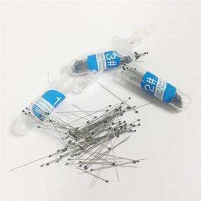 img 1 attached to 🦟 Premium Stainless Steel Insect Pins, 300 PCS with Hard-Plastic Storage Vial - Sizes 1 2 3 - Perfect for Specimens, Entomology - Buy Now!