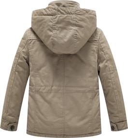 img 3 attached to 🧥 WenVen Boys' Thicken Quilted Cotton Jacket - Ideal Clothing Choice for Jackets & Coats