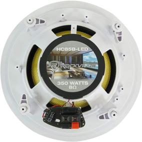 img 1 attached to Rockville HC85B-LED 8" 700W Встраиваемые домашние кинотеатральные колонки с голубыми светодиодами