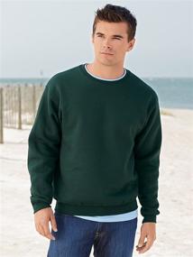 img 1 attached to Fruit Loom Supercotton Sweatshirt_J Navy_Xxx Large Men's Clothing and Active