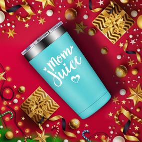 img 1 attached to Top Mom Gifts - Hilarious Christmas Birthday Gift Idea from Daughter Son Children - Quirky Mother's Day Surprise for Mommy, New Mom, Wife, Sister, Ladies - 20oz Wine Tumbler Cup with Straw