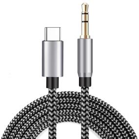 img 4 attached to 🎧 USB C to 3.5mm Audio Aux Cable 4ft | Morelecs USB C to 3.5mm Male Headphone Audio Stereo Cord | Compatible with Google Pixel 4/4XL/3/3XL, Galaxy Note 20/20 Ultra 10/Note 10, and More Devices