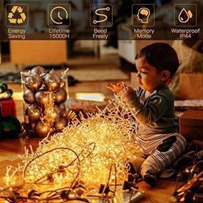 img 2 attached to 328ft 1000 LEDs Christmas Lights String - Indoor Outdoor Fairy String Lights by Quntis | Waterproof Warm White Christmas Tree Lights with 8 Lighting Modes | Perfect for Christmas Decoration