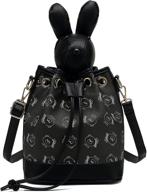 scarleton bunny drawstring handbag for kids - shoulder bag, crossbody, and tote - h2069 logo