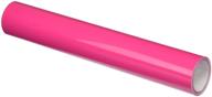 🌸 pink glossy 12-inch x 10ft roll of oracal 651 permanent adhesive-backed vinyl for craft cutters, punches, and vinyl sign cutters - optimized product name logo