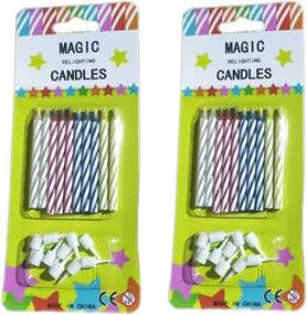 img 4 attached to 🎉 20PCS Magic Trick Relighting Candles: Fun and Surprising Party Novelty for Kids' Birthday Cakes - Random Color Selection