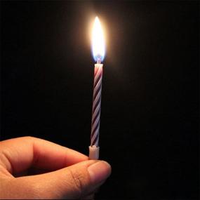 img 1 attached to 🎉 20PCS Magic Trick Relighting Candles: Fun and Surprising Party Novelty for Kids' Birthday Cakes - Random Color Selection