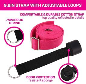 img 3 attached to 🩰 TTolbi Leg Stretcher: Door Stretch Strap for Flexibility and Splits Training: Dance Equipment for Ballet, Cheerleading, and Gymnastics Stretching