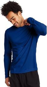 img 4 attached to 👕 High Quality Hanes Men's Clothing: Large Graphite Sleeve T Shirt in Shirts