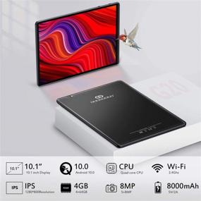 img 3 attached to 📱 10 Inch Tablet Android 10.0 - Powerful Octa-Core, 4GB RAM, 64GB ROM, Dual Cameras - HD IPS Display, Google Certified, Wi-Fi & Bluetooth - 10‘’ Black Tablet PC