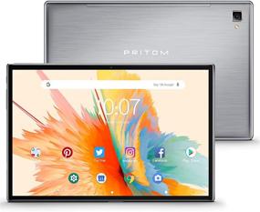 img 4 attached to 📱 PRITOM 10-inch Tablet, 3GB RAM, 32GB ROM, Android 10.0, HD IPS Display, Octa-core Processor, GPS, FM Radio, Type-C, WiFi 2.4 & 5G, Dual Speakers - Android Tablet