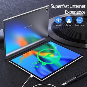 img 3 attached to 📱 PRITOM 10-inch Tablet, 3GB RAM, 32GB ROM, Android 10.0, HD IPS Display, Octa-core Processor, GPS, FM Radio, Type-C, WiFi 2.4 & 5G, Dual Speakers - Android Tablet