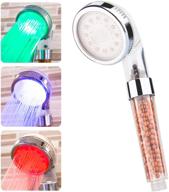 🚿 imtfzct led shower head: high pressure ionic filter with 3 color changing lights - perfect for dry hair and skin spa logo