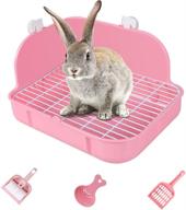 corner rabbit litter box - pink bunny small animal toilet for guinea pig ferret rat rabbit - kngkilqn logo