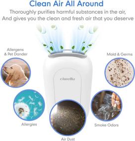 img 3 attached to 🌬️ ciwellu Personal Mini Air Purifier with Fan – Rechargeable, Compact Size Ionizer for Home, Car, Office, and Travel; Low Noise for Adults and Kids