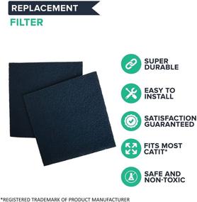 img 3 attached to Think Crucial Replacements: Odor Control Charcoal Filters for Cat 🐱 Litter Boxes & Pans – Reduces Household Pet Smells (4 Pack)