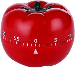 img 4 attached to 60-Minute Tomato Mechanical Kitchen Timer for Vegetables with Cartoon Design and Ringing Alarm