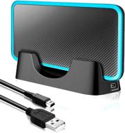 💡 nintendo 2ds xl usb charging dock charger stand with cable - customizable and compatible logo