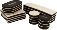 🪑 supersliders 4712595z reusable felt furniture sliders kit - 20 pack, linen - ideal for protecting hard floor surfaces logo
