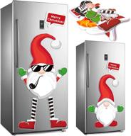 🎅 swedish tomte gnome christmas refrigerator magnets set of 15: festive fridge decorations for holiday cheer in your kitchen and throughout the house! logo